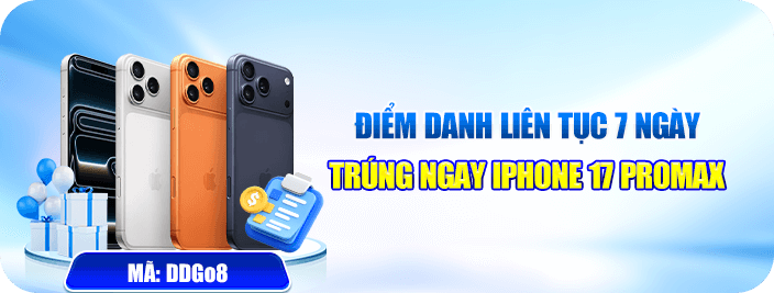 Điểm danh Go8 đủ 7 ngày nhận iPhone 17 Promax